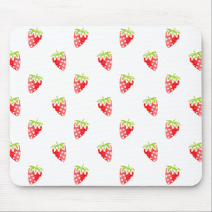 Strawberry-Muster Mousepad
