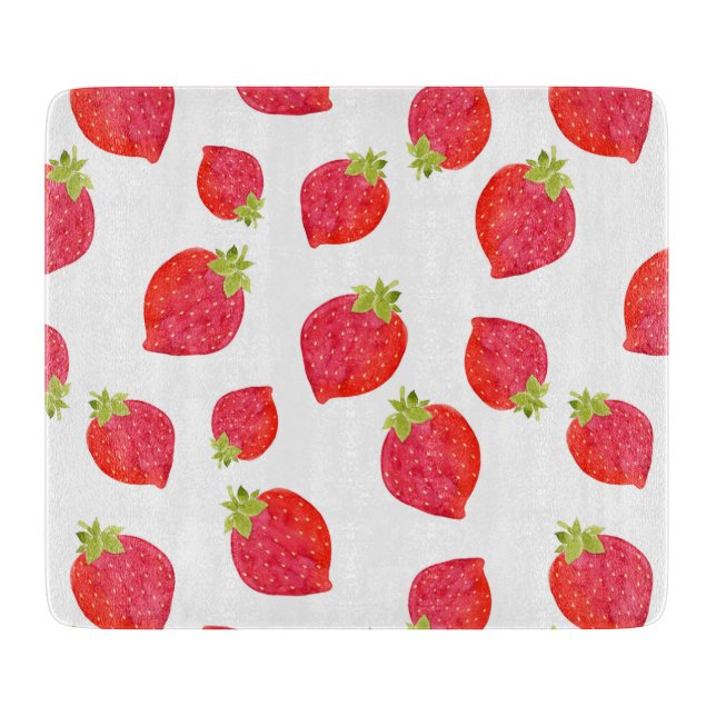 Strawberry-Muster-Schnittplatine Schneidebrett (Vorderseite)