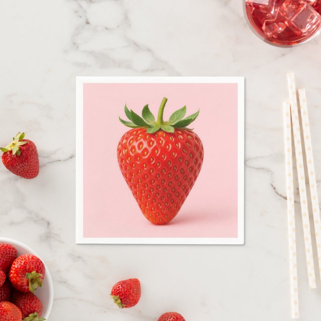 Strawberry napkins. serviette (Beispiel)