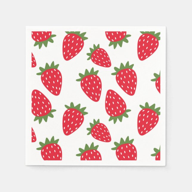 Strawberry Napkins Serviette (Vorderseite)