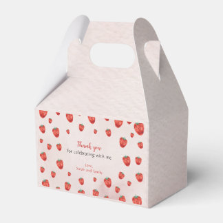 Strawberry One Birthday Geschenkschachtel