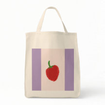 Strawberry Painting Tote Bag