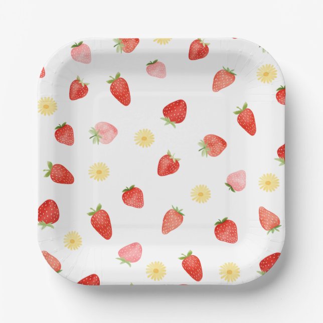 Strawberry Party Paper Teller (Vorderseite)