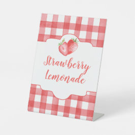 Strawberry Party Sign | Strawberry Birthday Sign Sockelschild