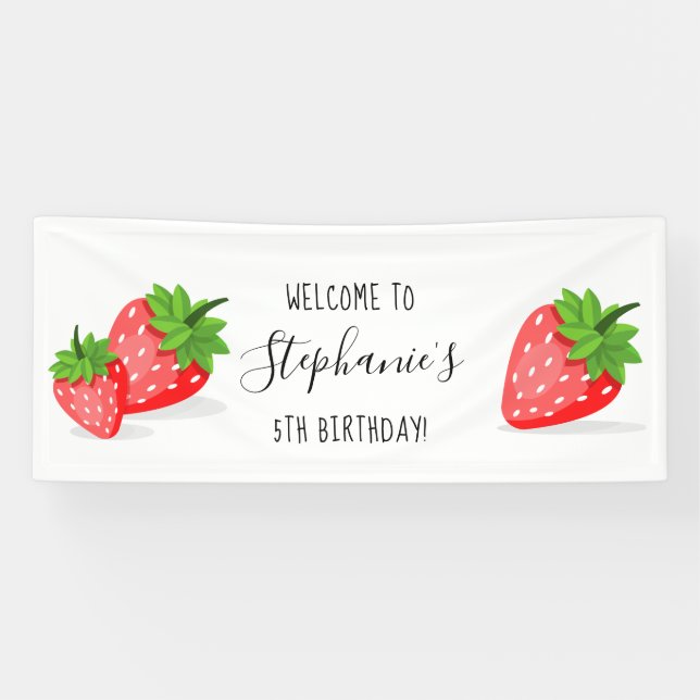 Strawberry Patch Banner (Horizontal)