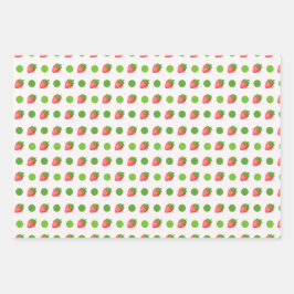 Strawberry Patch Geschenkpapier Set