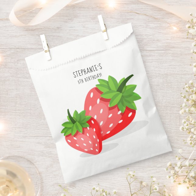 Strawberry Patch Geschenktütchen (Ausgeschnitten)