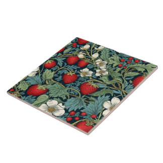 Strawberry Patch Keramik Tile Fliese
