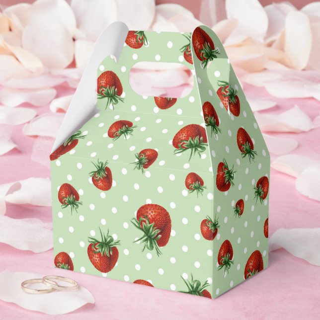 Strawberry Pattern Geschenkschachtel (Hochzeit)