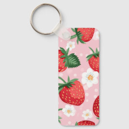 Strawberry Pattern Schlüsselanhänger Charm