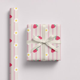 Strawberry PatternWrapping Paper Geschenkpapier