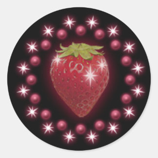 Strawberry Pearl Aufkleber Wein Rotes Schwarzes Me