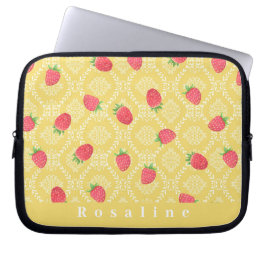 Strawberry Personalisiert Mustard Electronics Bag Laptopschutzhülle