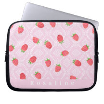 Strawberry Personalisiert Pink Electronics Bag