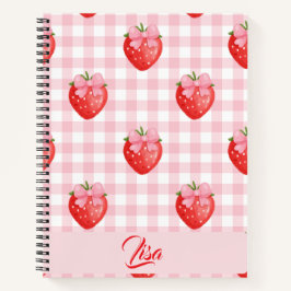 Strawberry Personalized Journal Notizbuch