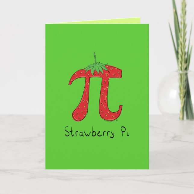 Strawberry Pi Grußkarte Karte (Vorderseite)