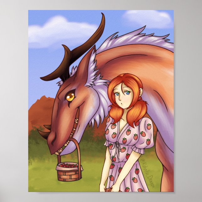 Strawberry Picking Poster (Vorne)