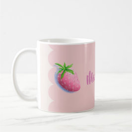 Strawberry Pink Cottagecore Girly Feminine Kaffeetasse