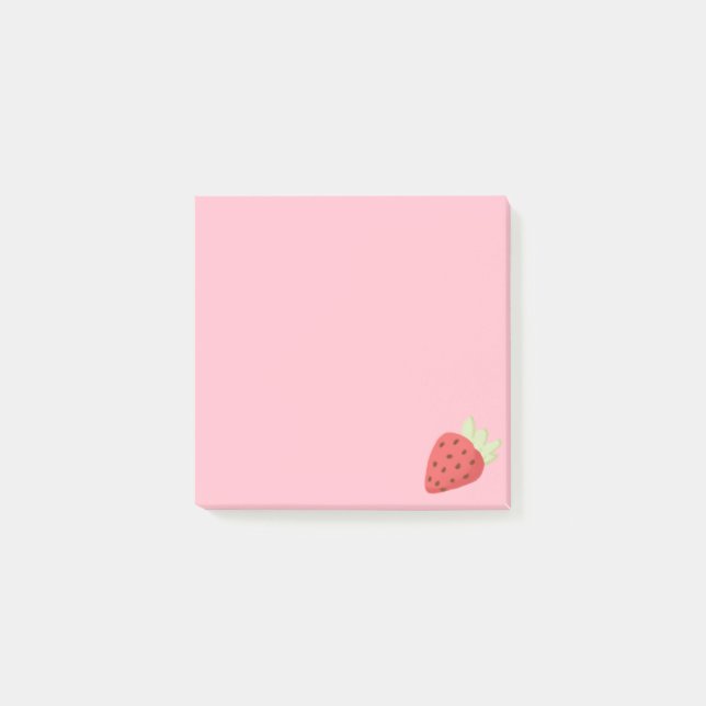Strawberry Post-it-Notizen Post-it Klebezettel (Vorderseite)