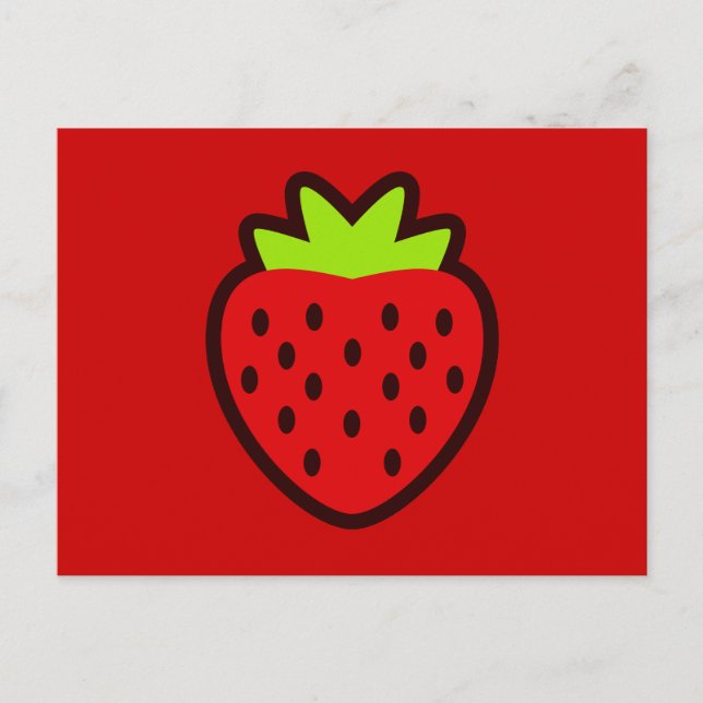 STRAWBERRY POSTKARTE (Vorderseite)