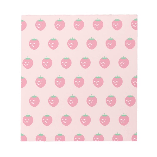 Strawberry Print Notizblock (Vorderseite)