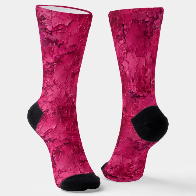 Strawberry Red Socken (Gewinkelt)