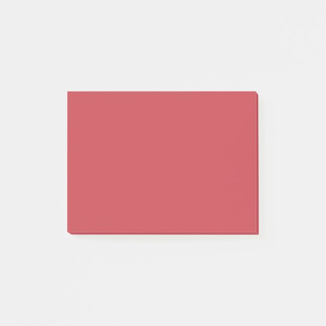 Strawberry Red Solid Color Post-it Klebezettel (Vorderseite)