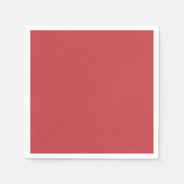 Strawberry Red Solid Color Serviette