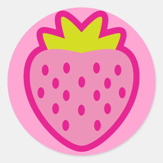 STRAWBERRY RUNDER AUFKLEBER (Vorderseite)