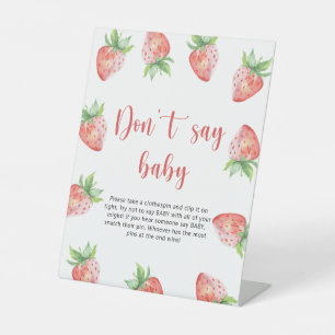 Strawberry - Sag nicht, Baby Sockelschild