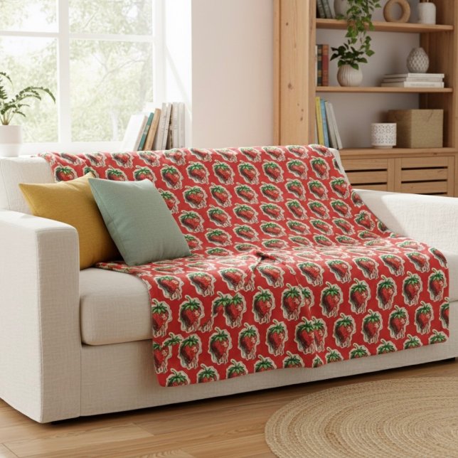 Strawberry Sherpa Blanket Sherpadecke (Von Creator hochgeladen)