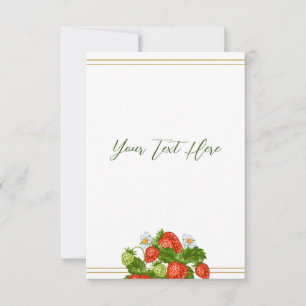 Strawberry Shortcake RSVP-Karte RSVP Karte