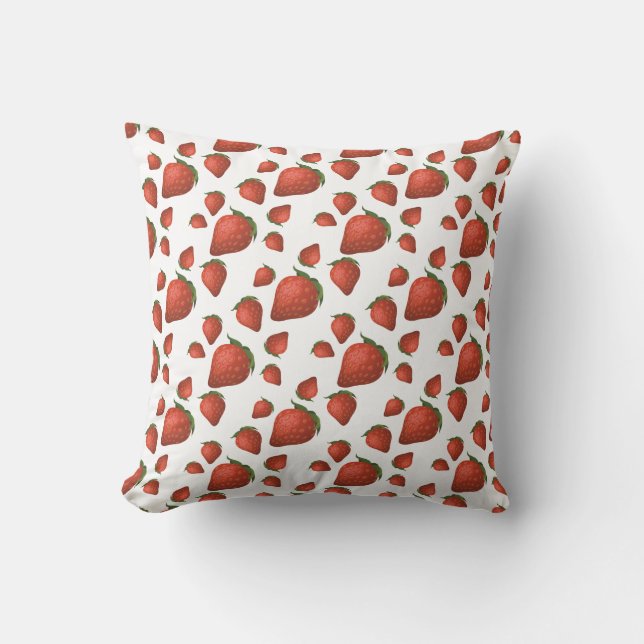 Strawberry Simple Pattern Kissen (Vorderseite)