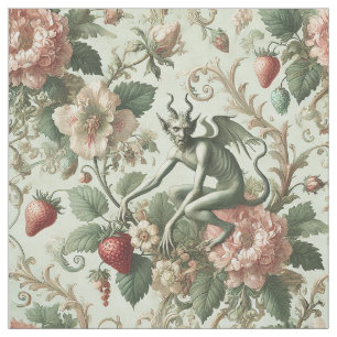 Strawberry Sins - Gothic Statement Tile Stoff
