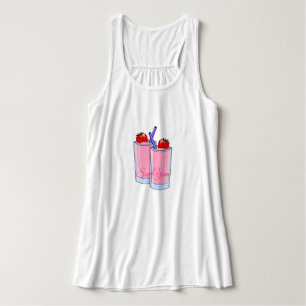 Strawberry Smoothie Summer Looks Tank Top
