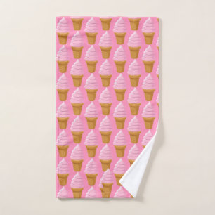 Strawberry Soft Serve Pickleball Sweet Pink Handtuch
