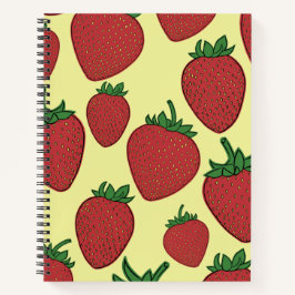 Strawberry Spiral Notebook Notizbuch