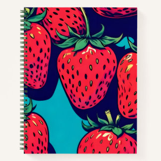 Strawberry spiral notebook notizbuch