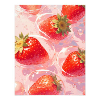 Strawberry Splash Fotodruck