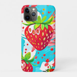 Strawberry Splash Muster Case-Mate iPhone Hülle