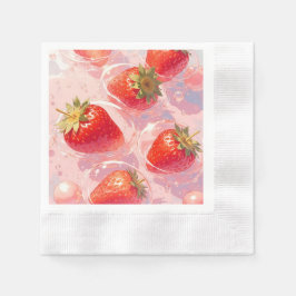 Strawberry Splash Serviette