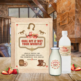 Strawberry Stampede Geburtstagstrinkzeichen Poster