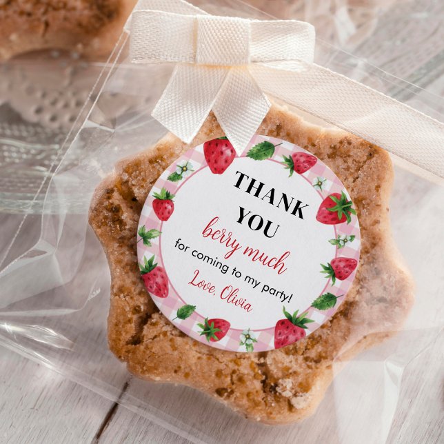 Strawberry Sticker Labels Birthday Berry Sweet (Von Creator hochgeladen)