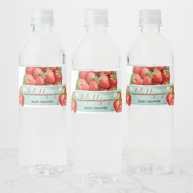 Strawberry Summer Baby Dusche (Flaschen)
