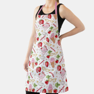 Strawberry Sundae Pattern Schürze