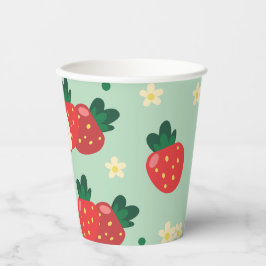 Strawberry Sweet Birthday Party Paper Cups Pappbecher