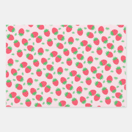 Strawberry Sweet Geschenkpapier Set