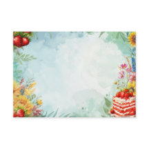 Strawberry Sweet Leckerei Blank Recicard