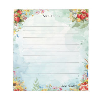 Strawberry Sweet Leckerei Notepad Notizblock