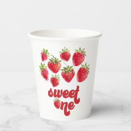 Strawberry Sweet One 1. Geburtstag Pappbecher